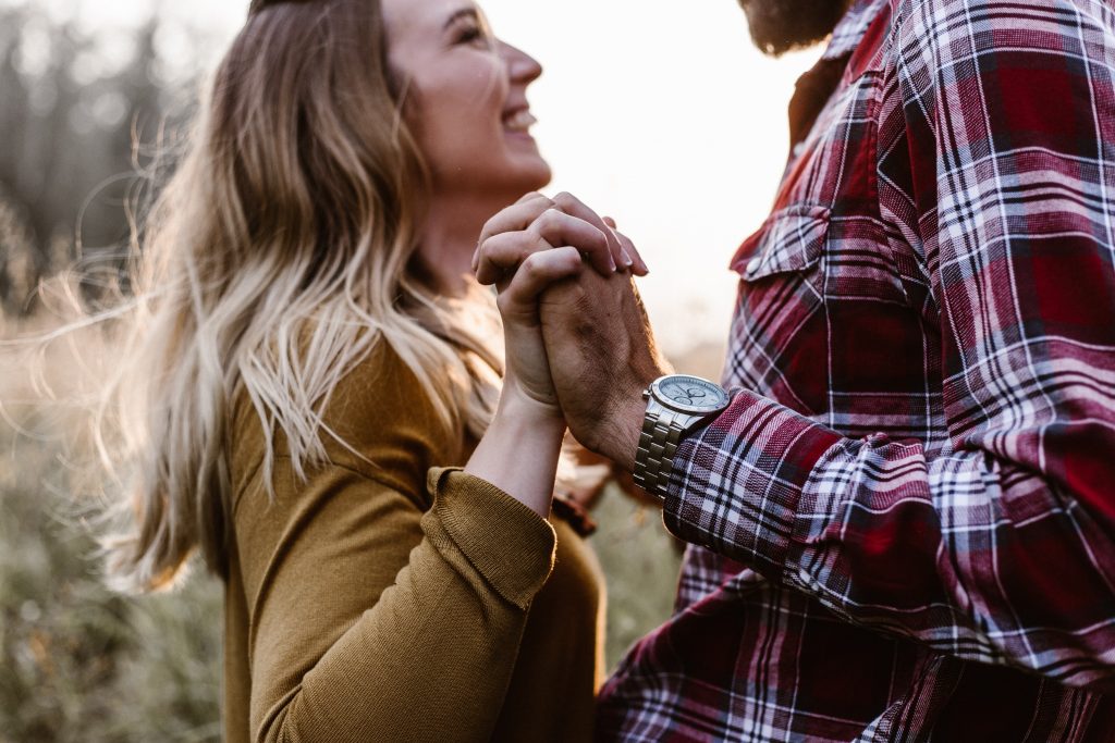 Emotional connection between a couple.